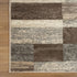 12' Beige Slate Gray And Brown Patchwork Runner Rug